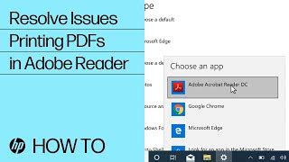 adobe acrobat reader not printing|HP Printers .
